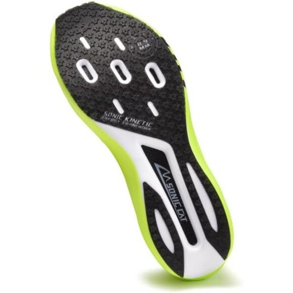 Men's Light Green Dual Carbon Plates Midsole Running Workout Athletic Shoes - Picture 6 of 6